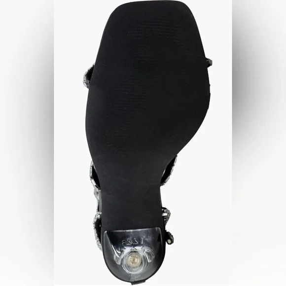 New! Chase & Chloe Elegant Black and Silver Women's Stilettos Size 9 - Picture 3 of 6